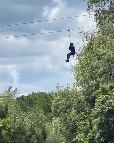 participant ziplining
